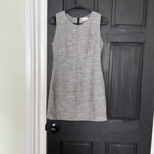Vintage Classic Gray Sleeveless Sheath Dress